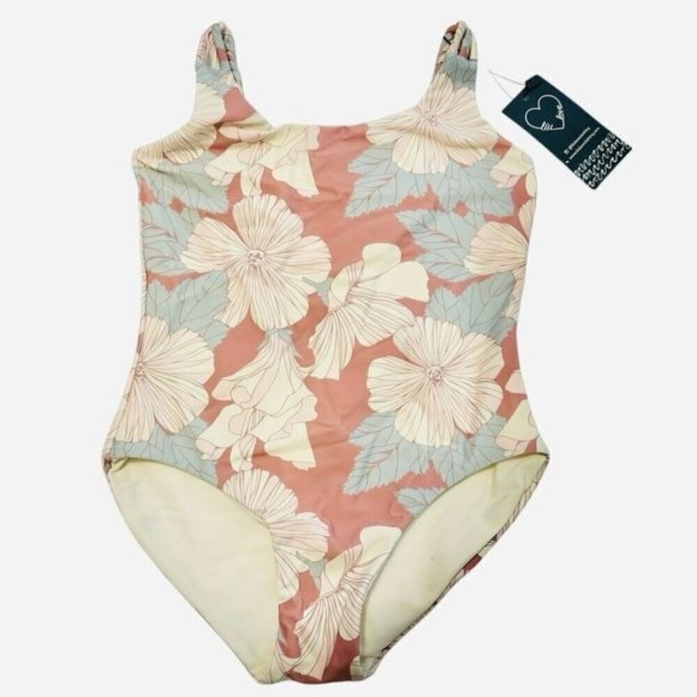Retro Boho Flower Power One-Piece Baby Swimsuit Girls Size 4T